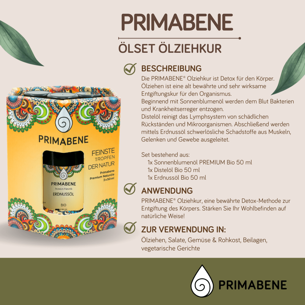 Bild von Ölset - Ölziehkur, in der Primabene Geschenksbox